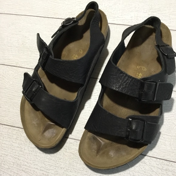 Black Birkenstock Milano sandals size 44